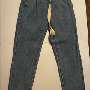 NWOT Men's Blue Jeans with Drawstring